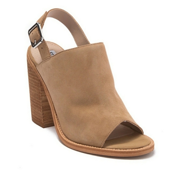 Steve Madden Shoes - Steve Madden Lanto Tan Suede Block Heeled Sandal Sz 8.5